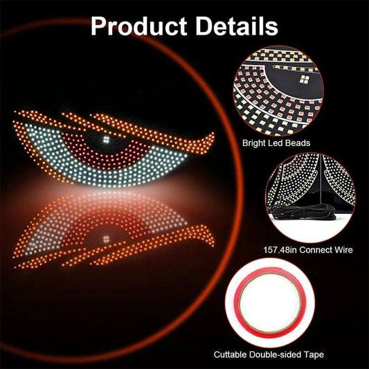 Devil Eyes Car Lights, Exterior Decor